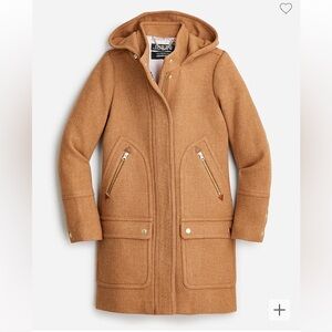 J. Crew New Chateau Parka in Italian Stadium-Cloth Heathered Acorn